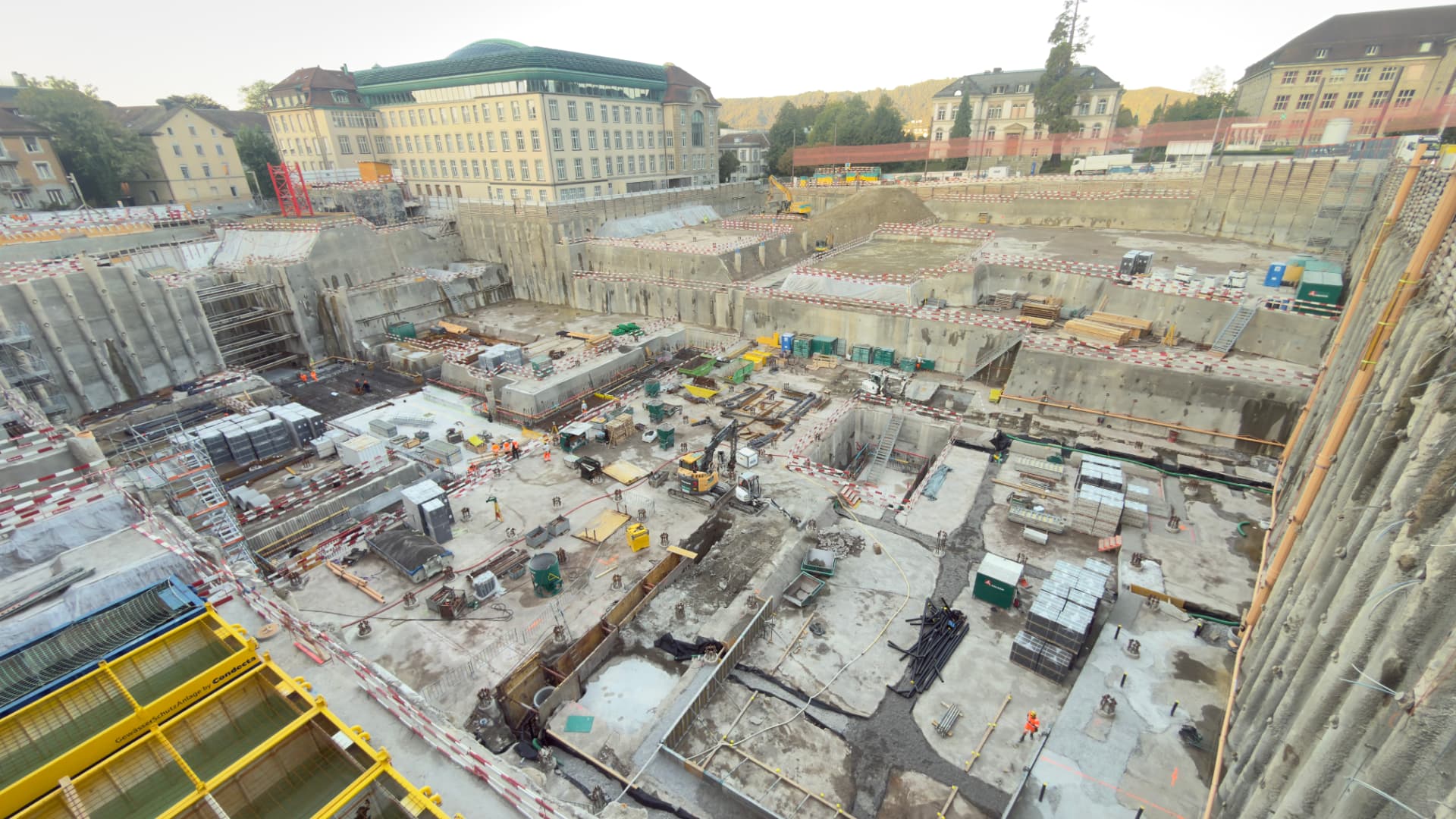 Übersicht der Baustelle am Universitätsspital Zürich – Baufortschritt 6